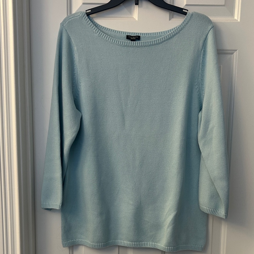 Talbots Light Blue Knit Sweater